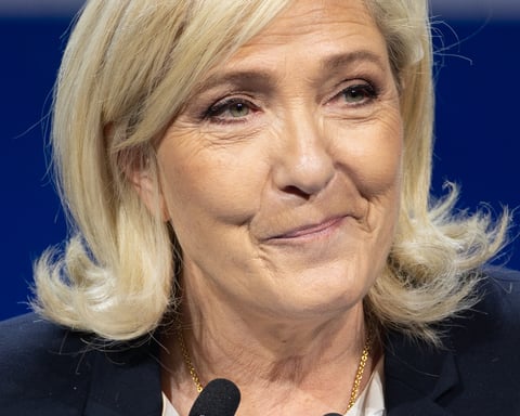 Marine Le Pen, whose embezzlement conviction appeal ruling is due July 7, 2026