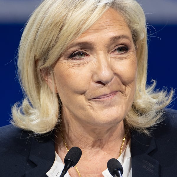 Marine Le Pen, whose embezzlement conviction appeal ruling is due July 7, 2026