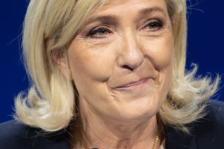 Marine Le Pen, whose embezzlement conviction appeal ruling is due July 7, 2026