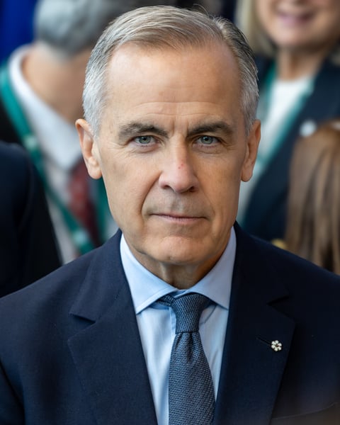 Canadian Prime Minister Mark Carney at a public event, who visited Saudi Arabia in July 2026 for the first Canadian PM trip to the kingdom in 26 years