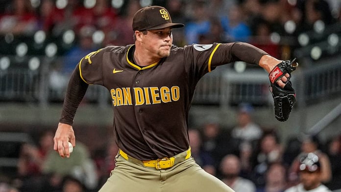 Mason Miller pitching for the San Diego Padres as trade deadline speculation intensifies around the elite closer