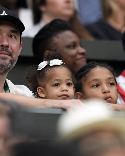 Serena Williams in action on Centre Court at Wimbledon 2026