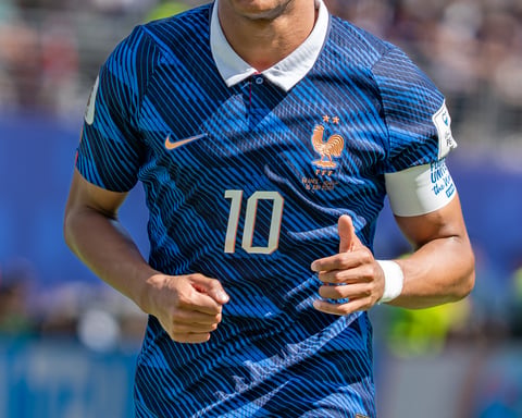 Kylian Mbappe in action for France at the 2026 FIFA World Cup