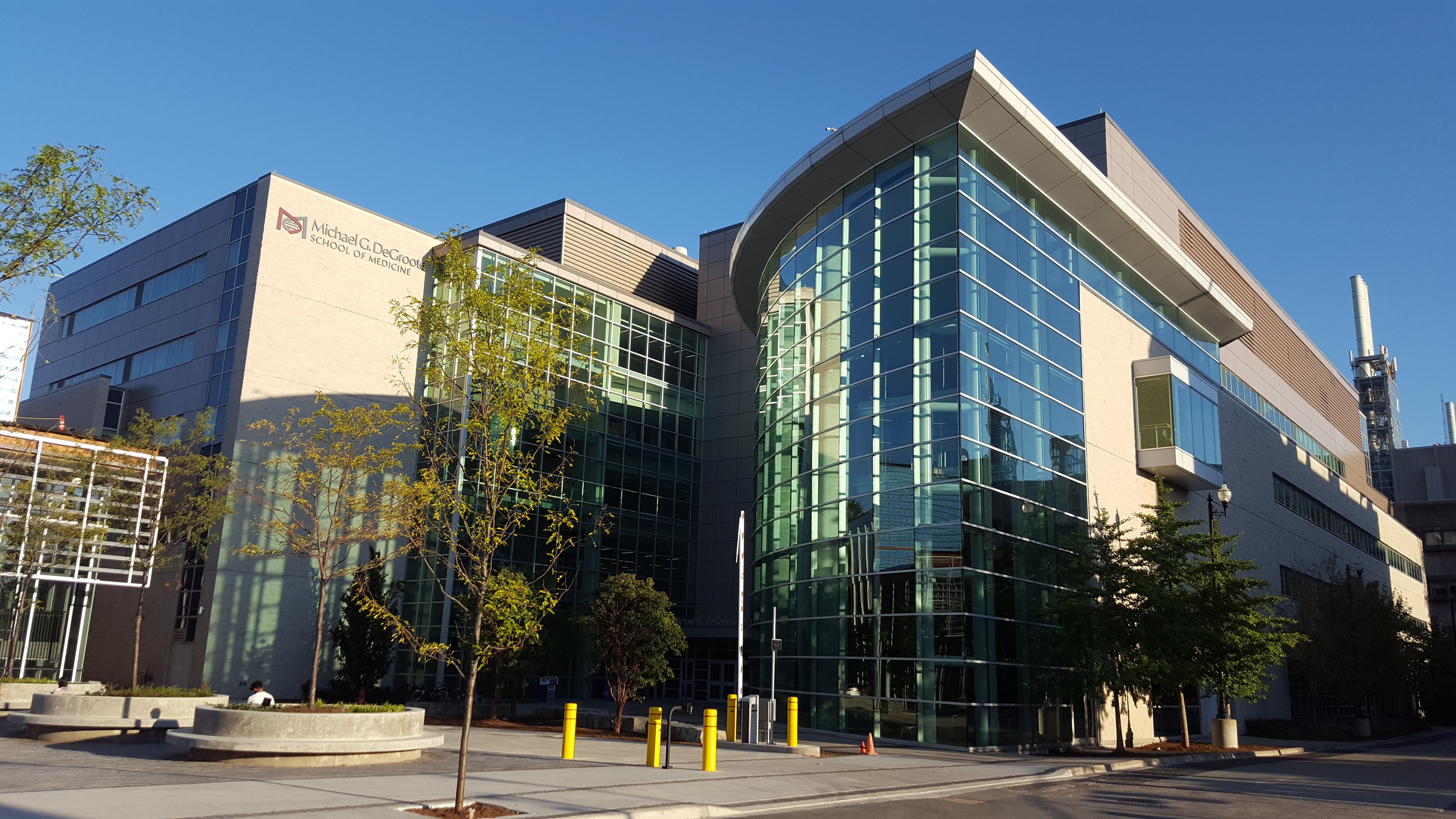 The Michael DeGroote Centre for Learning building at McMaster University, home to the health sciences faculty