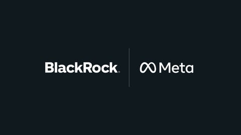 Meta Platforms and BlackRock logos representing their strategic AI data center venture