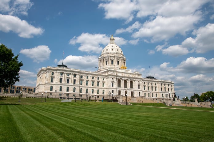 Minnesota State Capitol building where federal judge blocked the state's prediction market ban