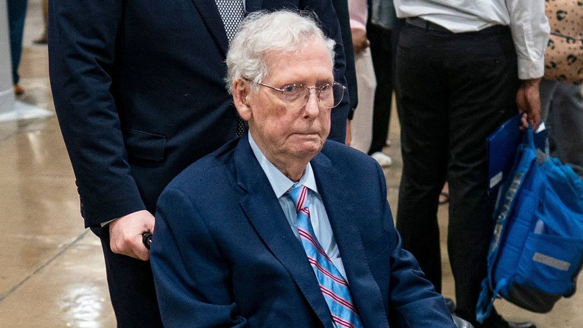 Mitch McConnell at Senate after recovering from fall and pneumonia in 2026