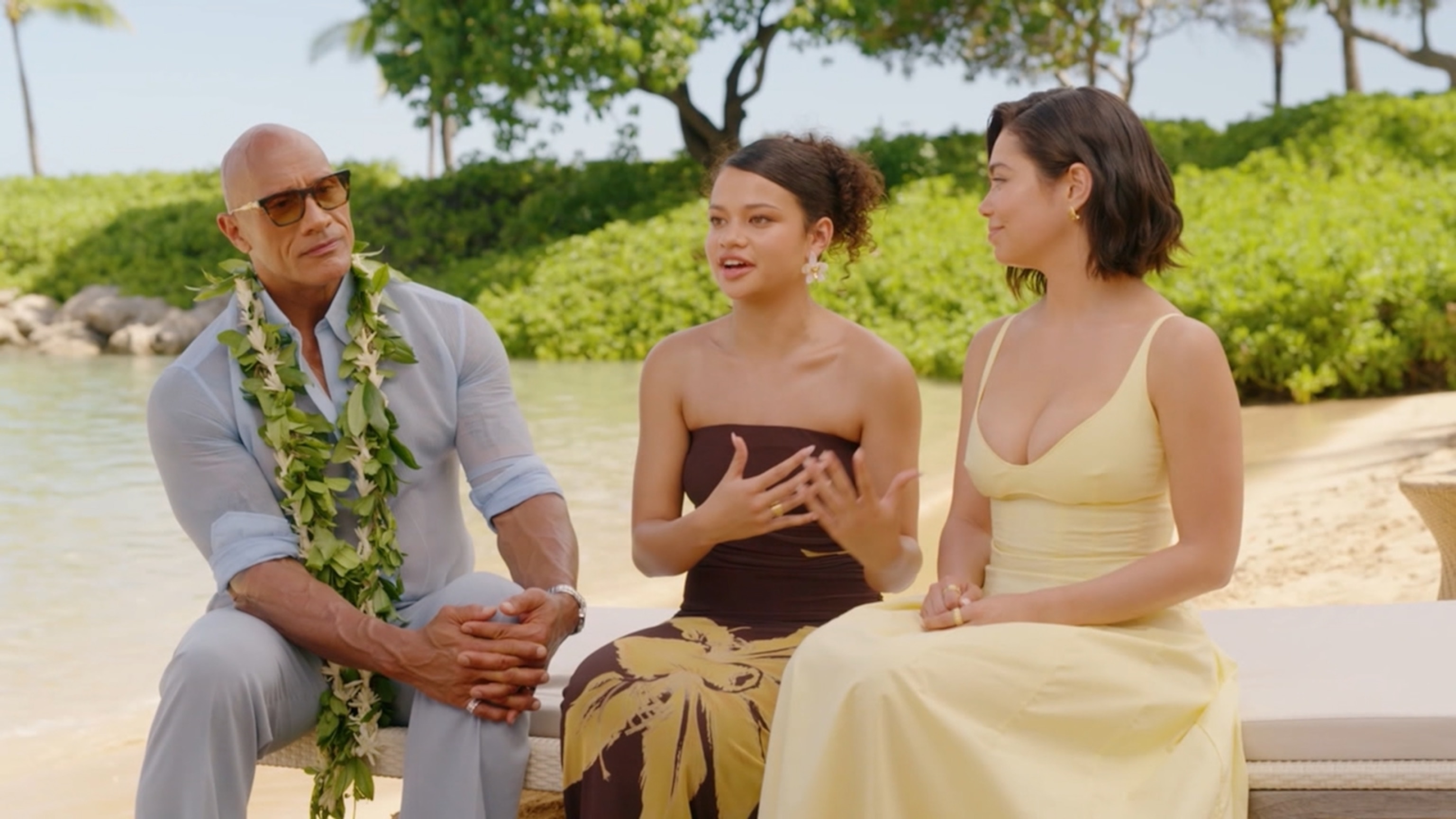 Catherine Laga'aia as Moana in Disney's live-action adaptation opening weekend