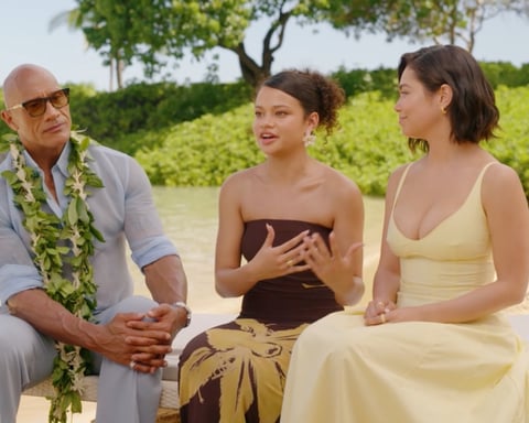 Catherine Laga'aia as Moana in Disney's live-action adaptation opening weekend