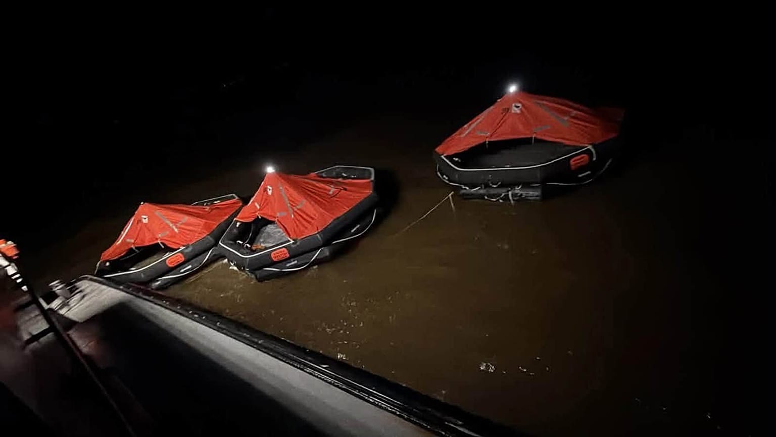 Rescue operations at sea after the MV Barima passenger ferry sank off the coast of Guyana with 116 people aboard July 2026