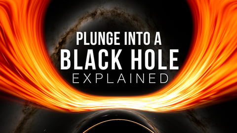 NASA supercomputer visualization of an observer plunging toward and through the event horizon of a supermassive black hole