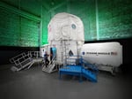 Exterior view of NASA's HERA habitat at Johnson Space Center, which will supply the transit simulation for the new Moon and Mars Exploration Analog mission