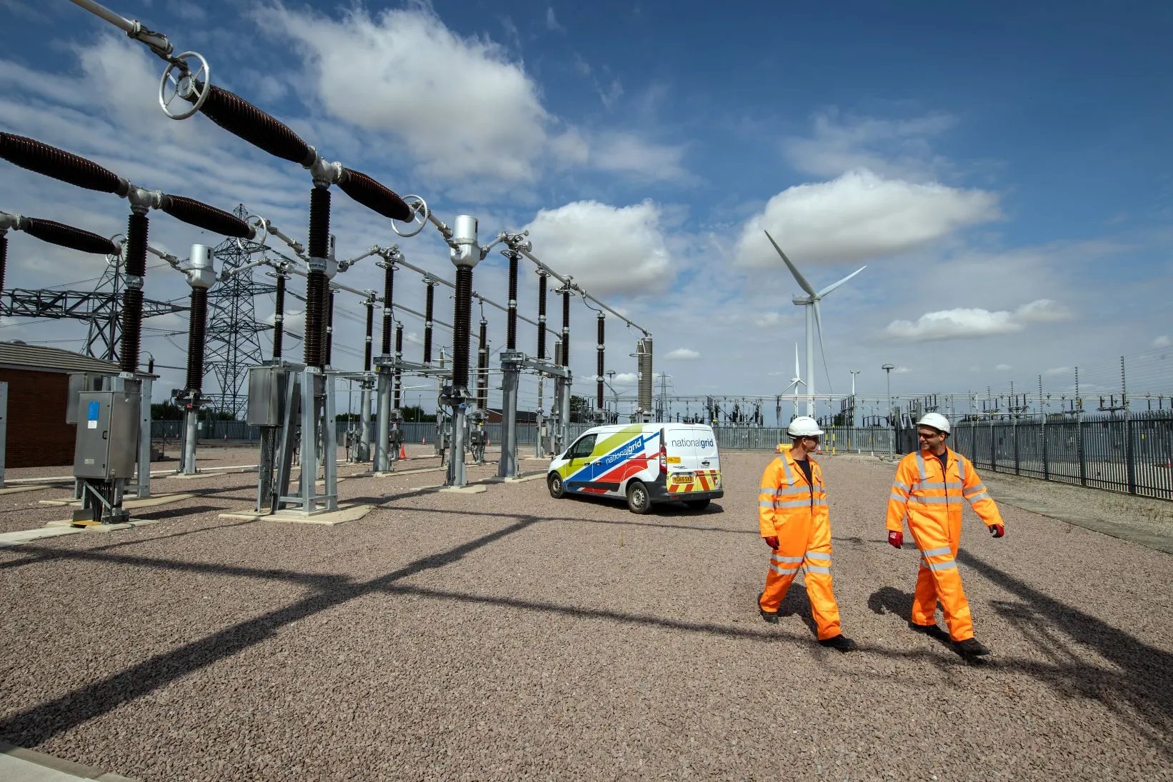 National Grid infrastructure at Bicker Fen gas storage facility, UK — National Grid Ventures is investing $1.75 billion in Joulent's AI power project