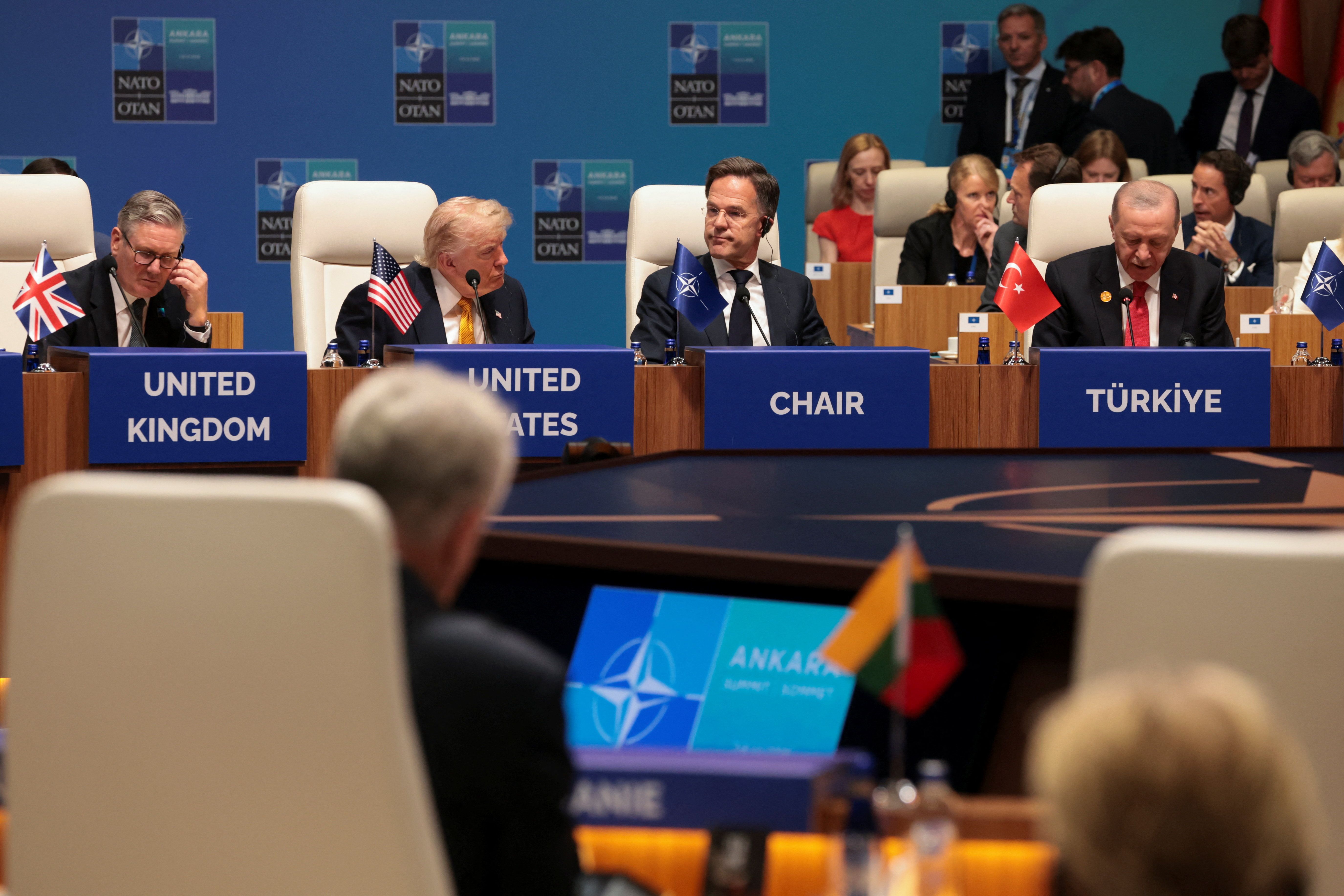 World leaders gather at the NATO summit in Ankara hosted by Turkish President Erdogan