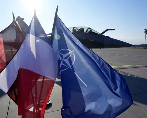 NATO drone operations over the Baltic states region in 2026