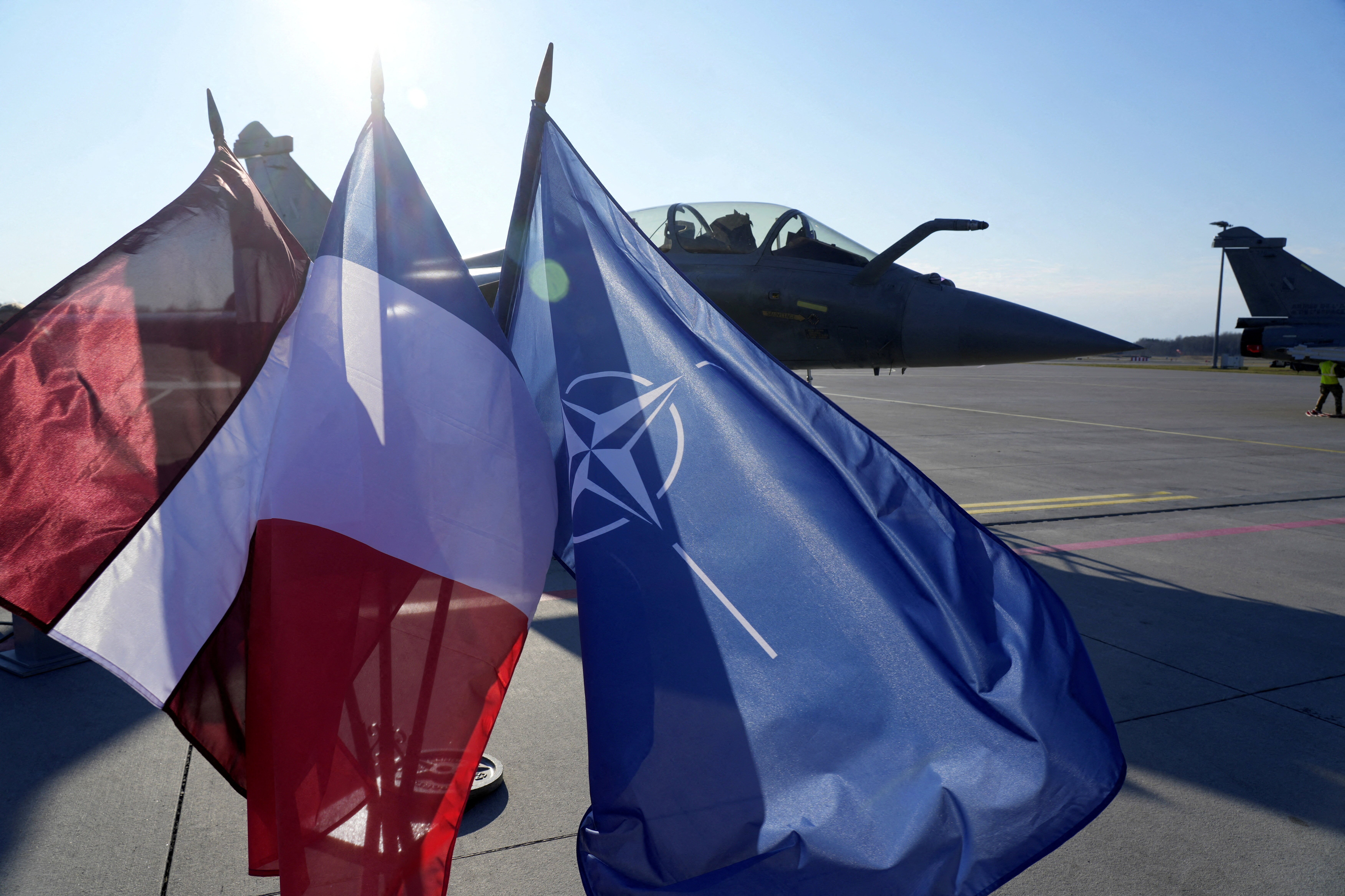 NATO drone operations over the Baltic states region in 2026