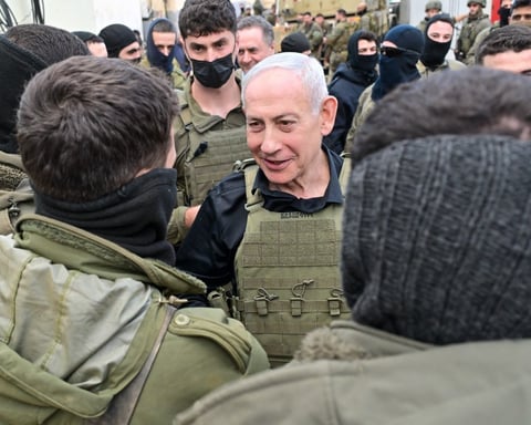 Israeli Prime Minister Benjamin Netanyahu visiting military unit in southern Lebanon 2026