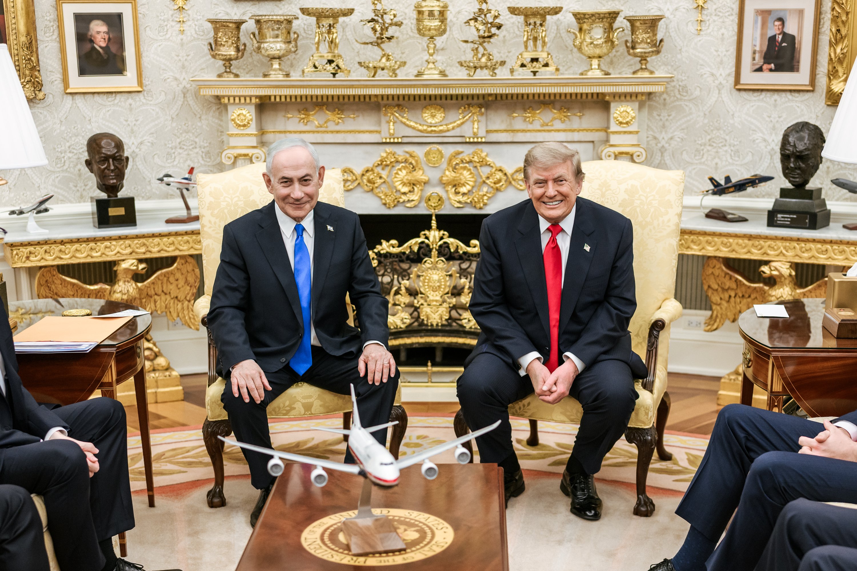 Netanyahu and Trump in the Oval Office White House July 28 2026
