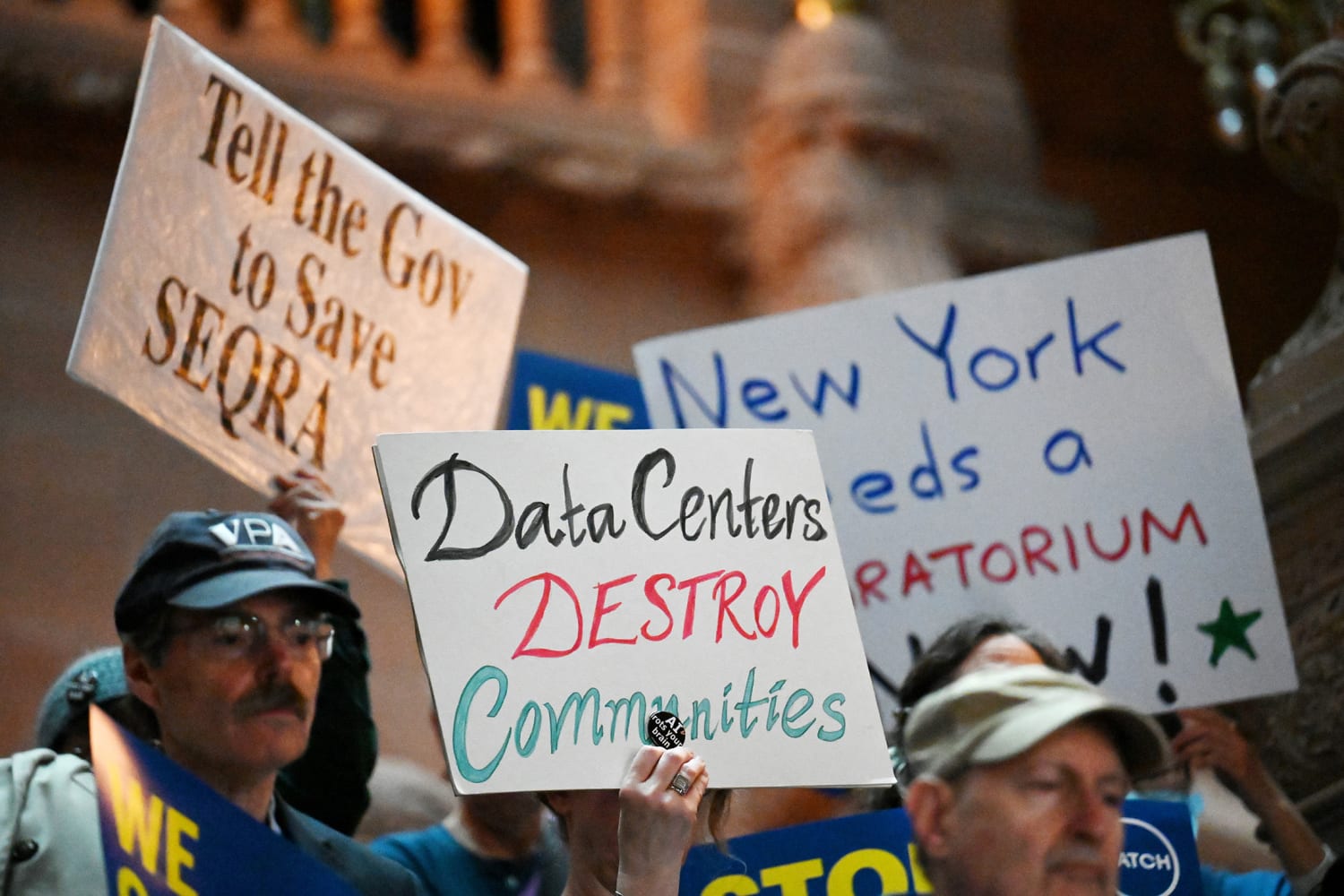 Protesters rally against new data center construction in New York state