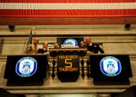 The trading floor of the New York Stock Exchange, where exchange-traded funds are listed and traded