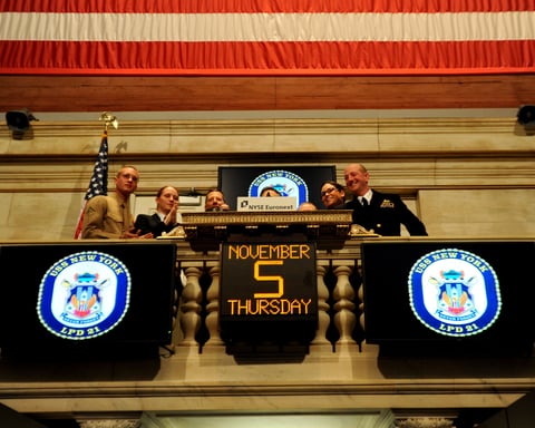 The trading floor of the New York Stock Exchange, where exchange-traded funds are listed and traded