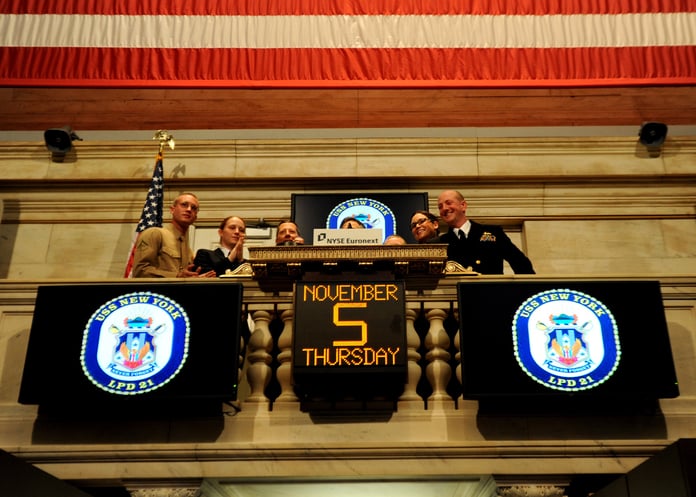 The trading floor of the New York Stock Exchange, where exchange-traded funds are listed and traded