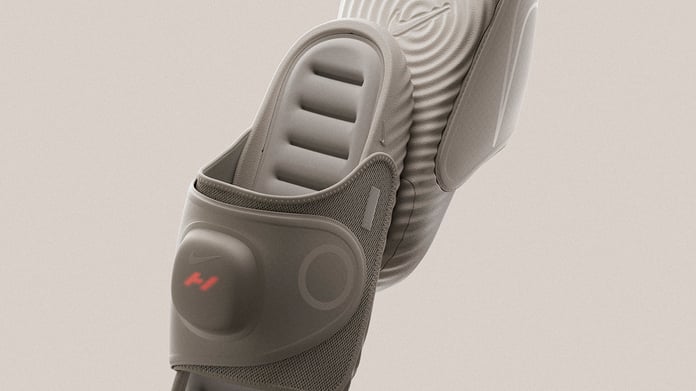 Nike Air Zoom Hyperslide recovery slide with magnetic pod and heat vibration technology