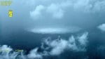 Aerial view of the Nord Stream gas leak in the Baltic Sea photographed from a Swedish Coast Guard aircraft