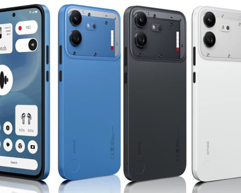 Nothing Phone 4b smartphone with 6000mAh battery and Glyph Bar design