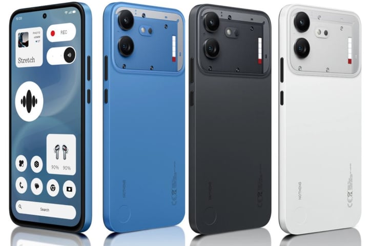 Nothing Phone 4b smartphone with 6000mAh battery and Glyph Bar design