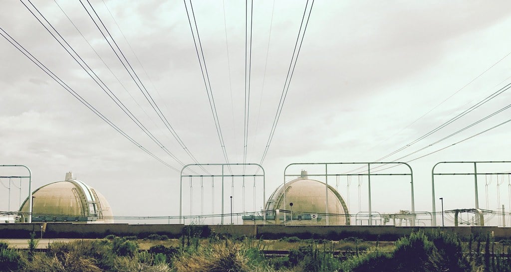San Onofre Nuclear Generating Station aerial view California