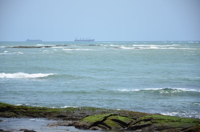 Oil tankers anchored off Takoradi Ghana as Brent crude crosses $100 on Houthi Red Sea strikes