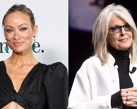 Olivia Wilde and Diane Keaton, who co-starred in Love the Coopers and inspired the dedication in The Invite