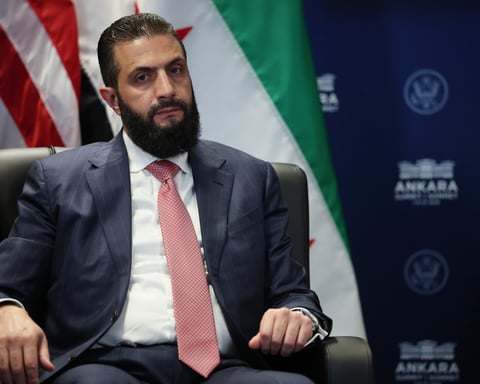 Syrian President Ahmed al-Sharaa after OPCW restores Syria voting rights