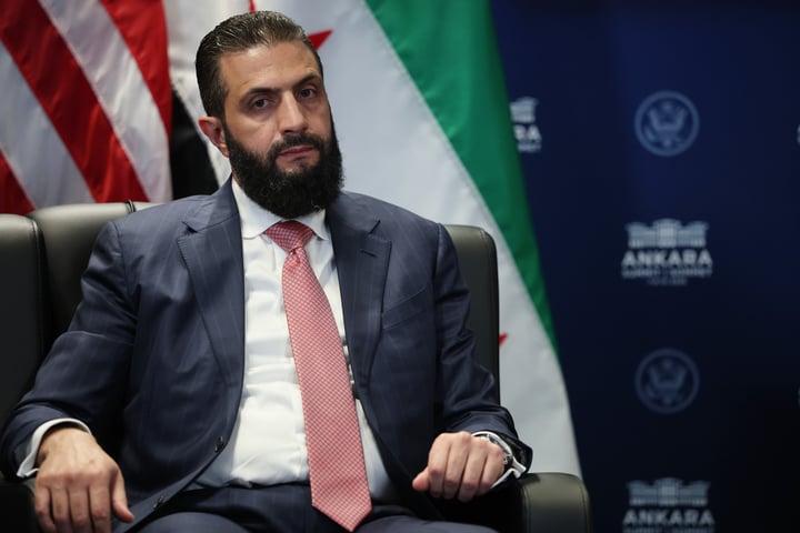 Syrian President Ahmed al-Sharaa after OPCW restores Syria voting rights