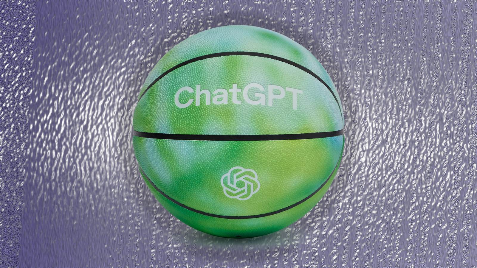 OpenAI ChatGPT branded basketball from the Pause Play Prompt merchandise campaign 2026