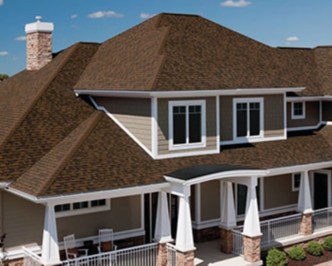 Owens Corning TruDefinition Duration asphalt roofing shingles installed on a residential roof