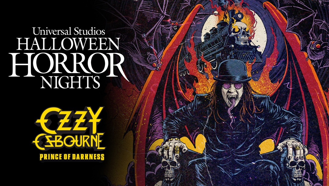 Ozzy Osbourne Prince of Darkness haunted house Halloween Horror Nights 2026 Universal Studios promotional image
