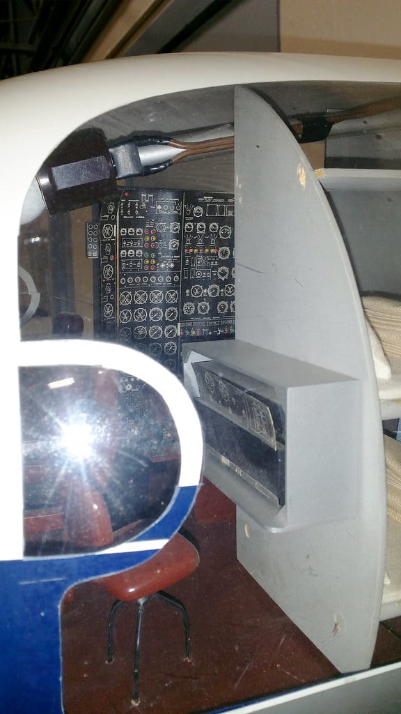 Cockpit of a Pan Am Boeing 377 Stratocruiser aircraft