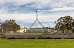 Parliament House in Canberra, Australia, where the health minister commented on global drug pricing pressures