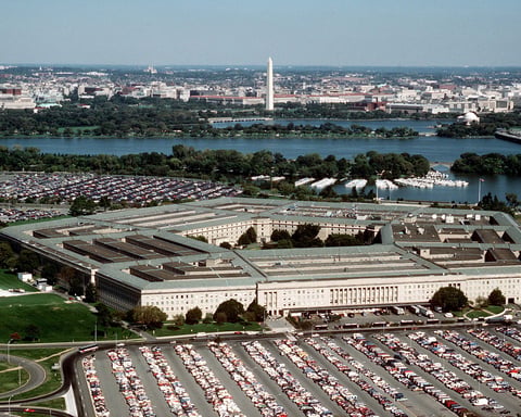 The Pentagon, headquarters of the US Department of Defense, which awarded AeroVironment a $500 million counter-drone contract
