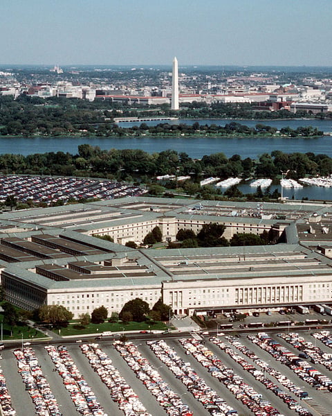 The Pentagon, headquarters of the US Department of Defense, which awarded AeroVironment a $500 million counter-drone contract