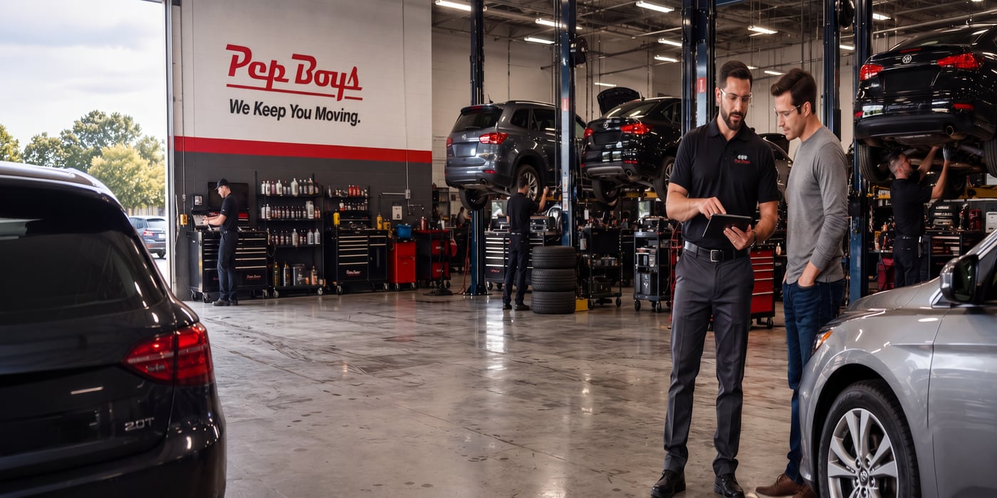 Pep Boys auto service bays Carl Icahn Mavis Discount Tire acquisition