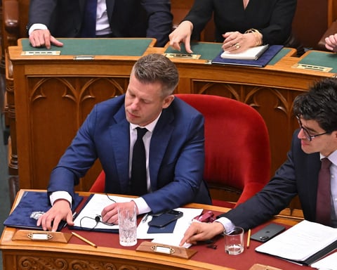 Hungarian Prime Minister Peter Magyar voting on a constitutional amendment in Budapest, June 2026
