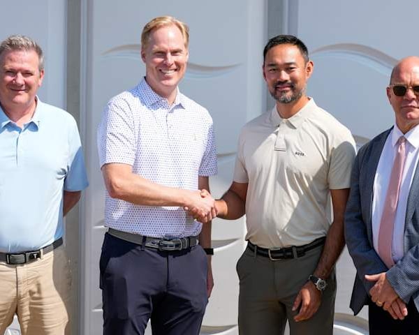 Official logos representing the PGA Tour, Asian Tour and DP World Tour multi-year partnership announced July 21 2026