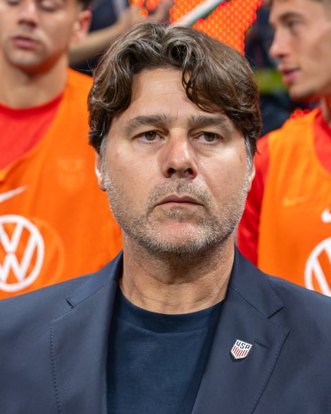 USMNT head coach Mauricio Pochettino during the March 28, 2026 friendly against Belgium