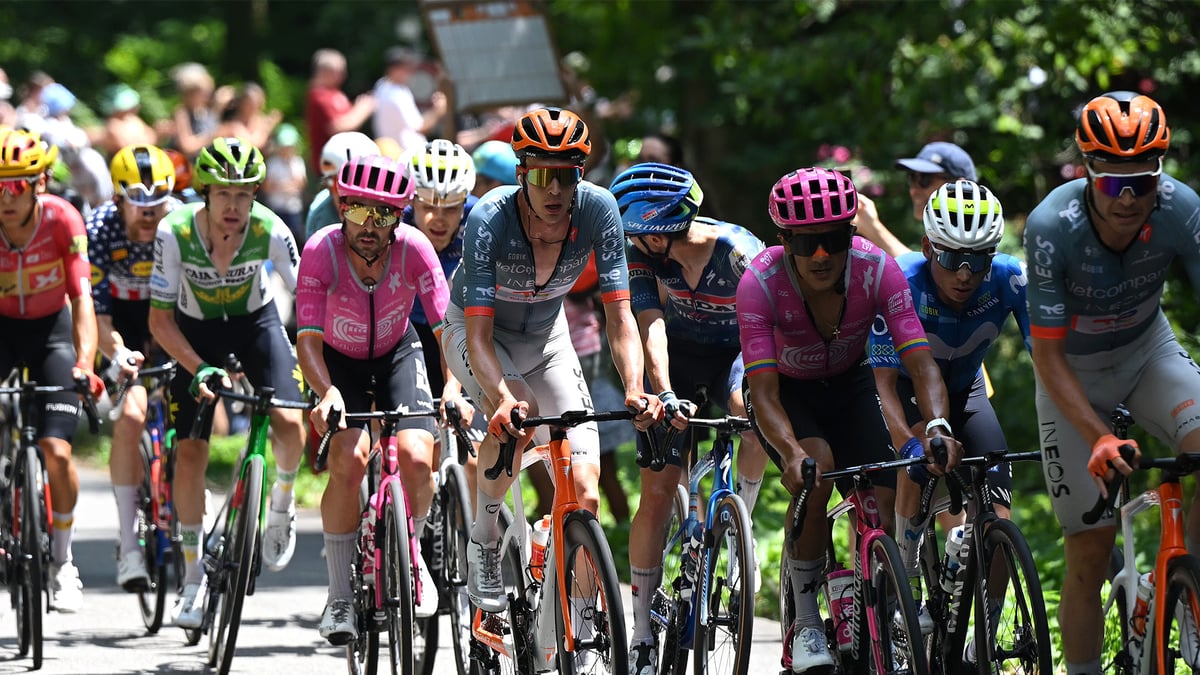 Tadej Pogacar wins Stage 14 of the 2026 Tour de France solo at Le Markstein in the Vosges mountains.