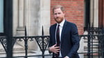 Prince Harry arrives at court during his legal challenge against the removal of Metropolitan Police protection in the UK