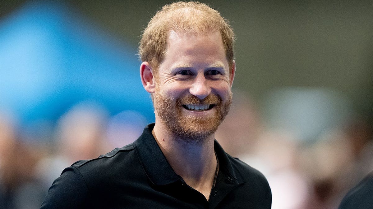 Prince Harry playing pickleball at Birmingham NEC for the 2027 Invictus Games one-year countdown