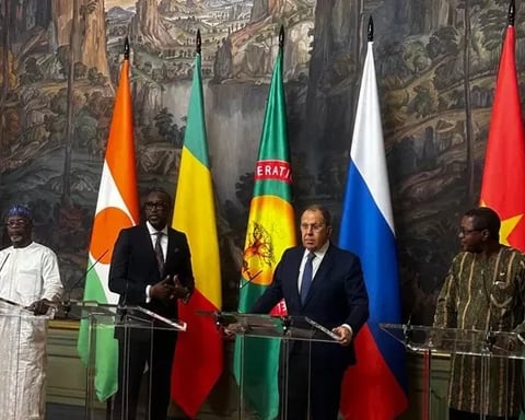 Sergey Lavrov conveys Vladimir Putin's invitation to Burkina Faso, Mali and Niger leaders for the Russia-Africa Summit in Moscow.